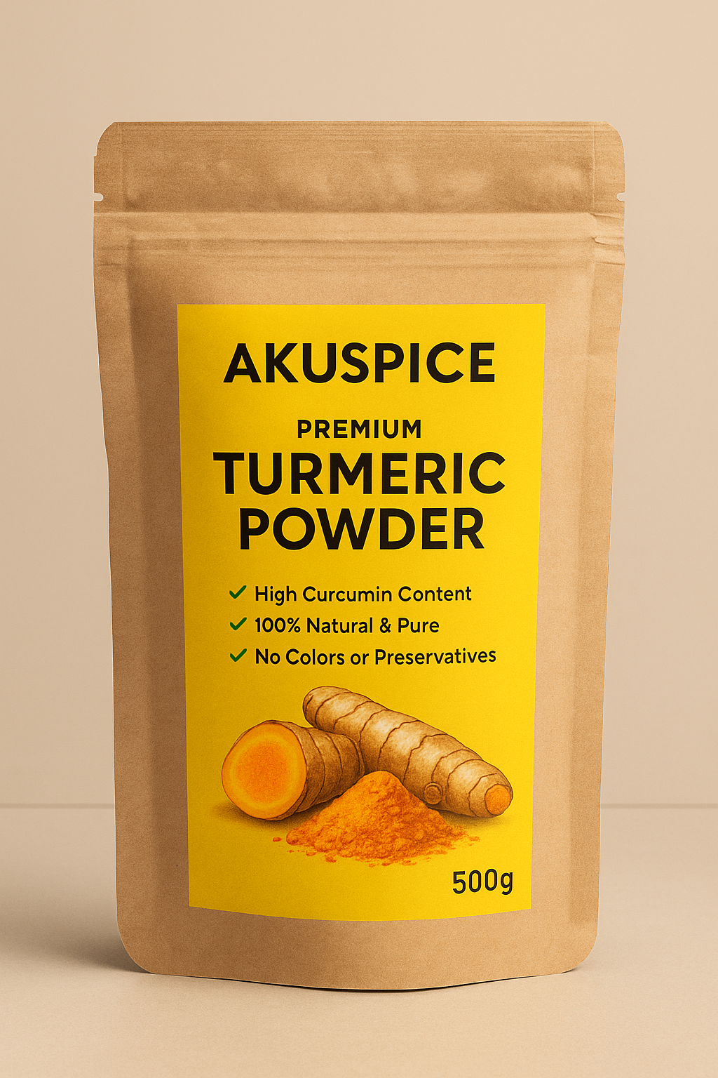 Akuspice Premium Turmeric Powder – High Curcumin